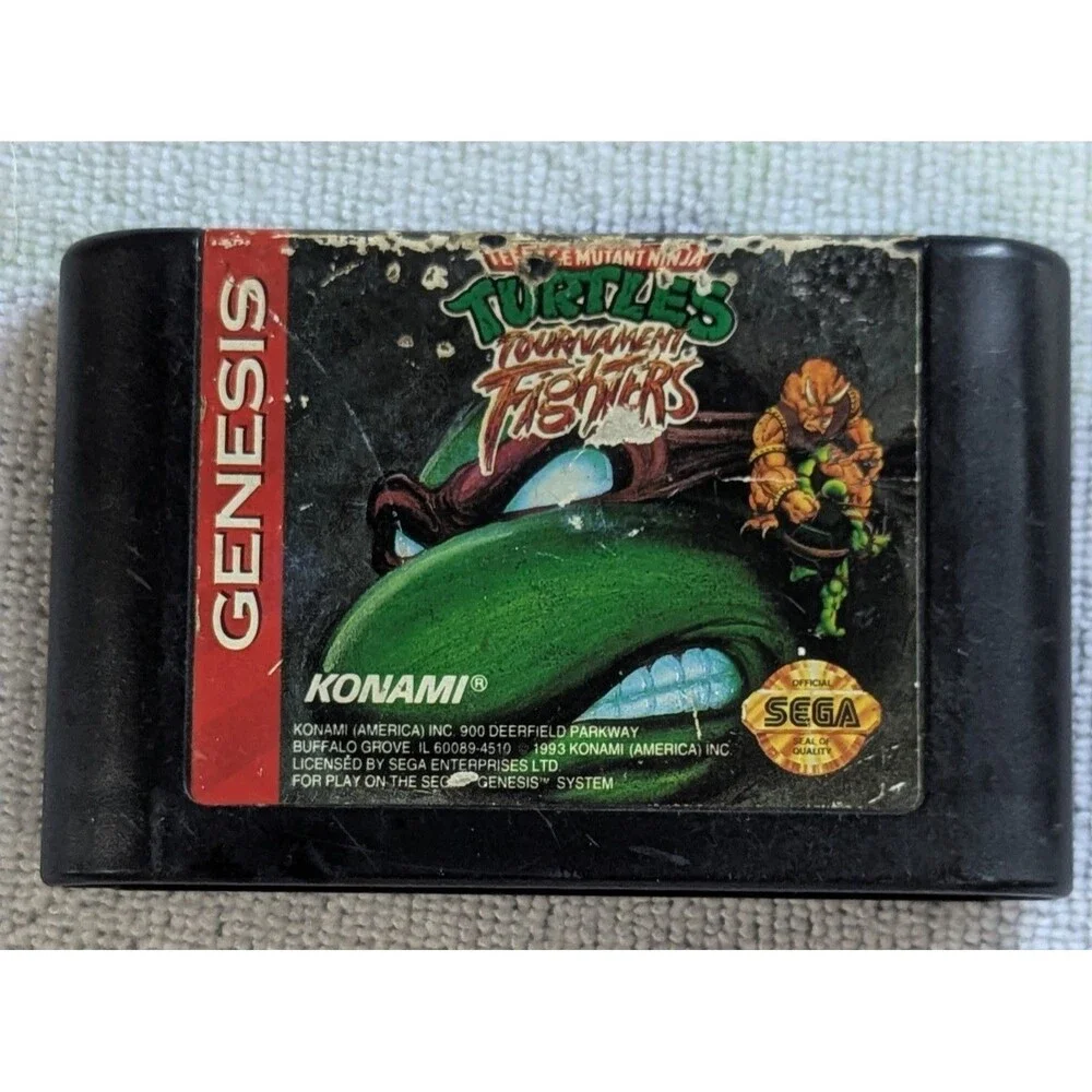 Teenage Mutant Ninja Turtles: Tournament Fighters (Sega Genesis, 1993) Cartridge